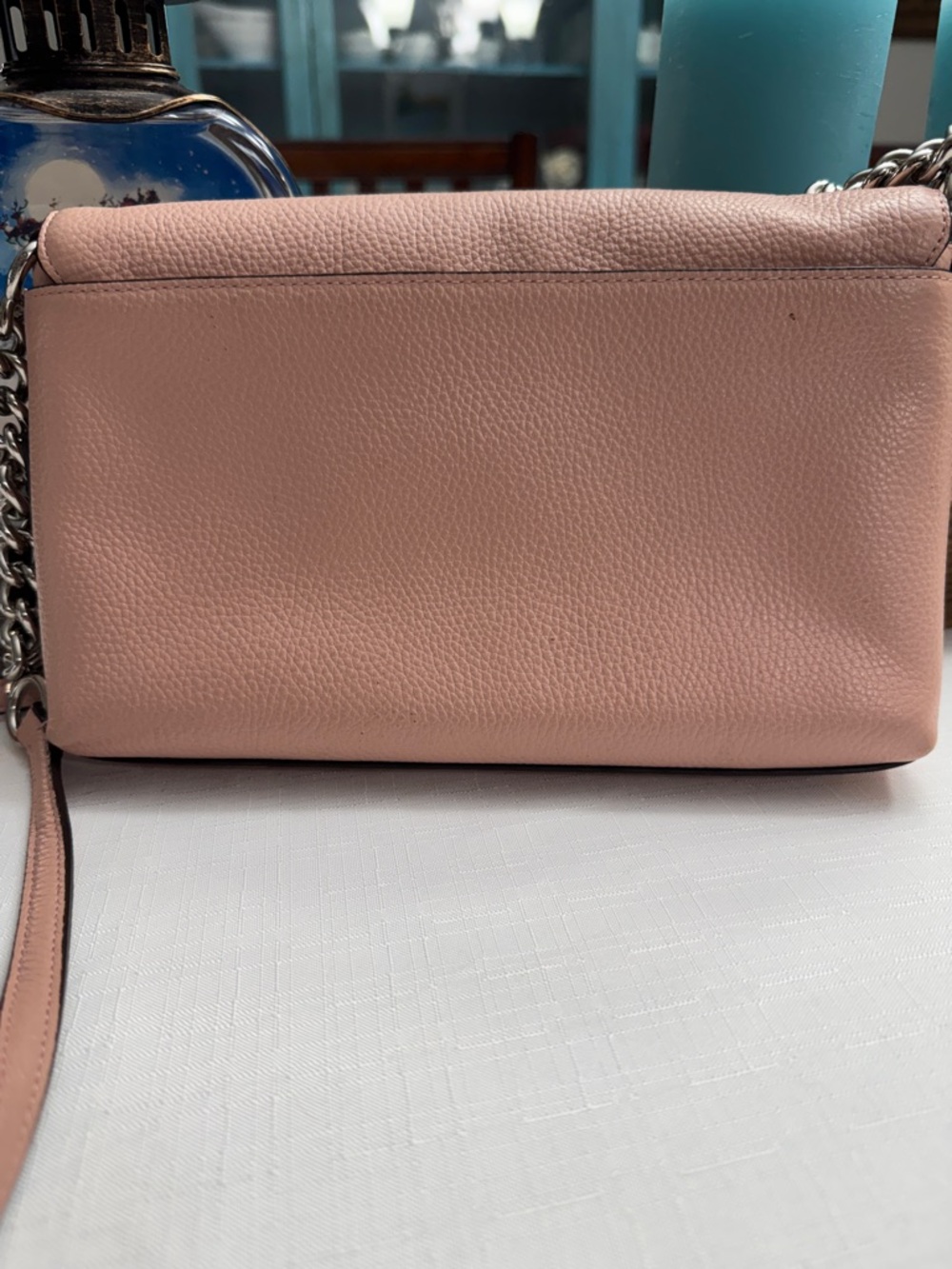 Coach Crosstown Vintage Leather Turnlock Crossbody - Blush Pink - Picture 10 of 16